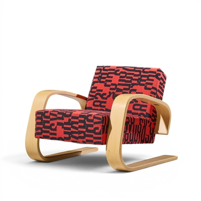Alvar Aalto Alvar Aalto Armchair 400 Tank Mid Century Bentwood Lounge Chairs Pair