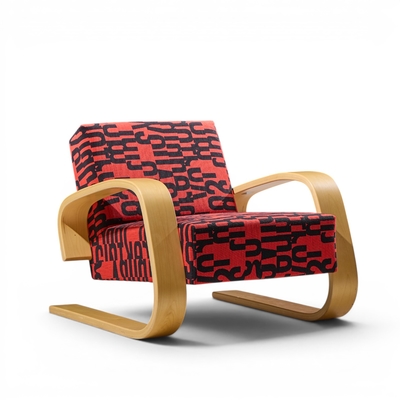 Alvar Aalto Alvar Aalto Armchair 400 Tank Mid Century Bentwood Lounge Chairs Pair