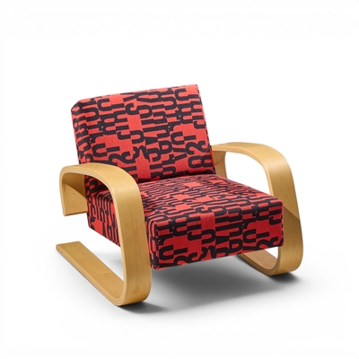 Alvar Aalto Alvar Aalto Armchair 400 Tank Mid Century Bentwood Lounge Chairs Pair