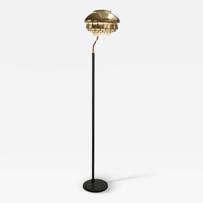 Alvar Aalto Alvar Aalto Floor Lamp Model A808 In Brass Valaistusty Oy 1950s