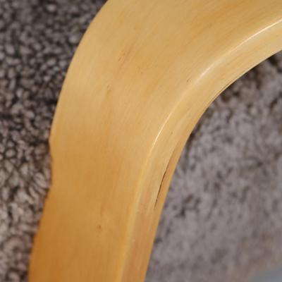 Alvar Aalto Alvar Aalto Highback Tank Arm Chair Model A 38 in Sheepskin Artek 1940s