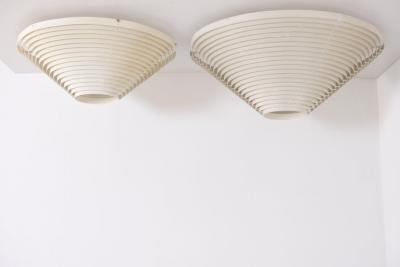 Alvar Aalto Alvar Aalto Large White Flush Mount Model A 622 A Valaisinpaja Artek 1980s