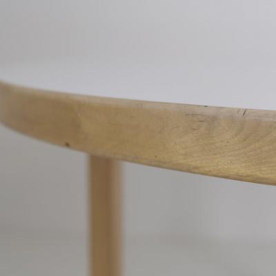 Alvar Aalto Alvar Aalto Model 91 Dining Table Birch White Linoleum Finland 1960s