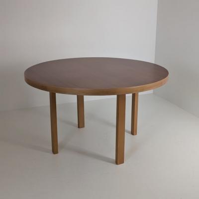Alvar Aalto Alvar Aalto Model 91 Dining Table with Rotating Lazy Susan Tray Finland 1940s