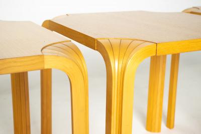 Alvar Aalto Alvar Aalto Model X601 Fan Leg Side Table for Artek Finland 3 available 