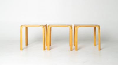 Alvar Aalto Alvar Aalto Model X601 Fan Leg Side Table for Artek Finland 3 available 