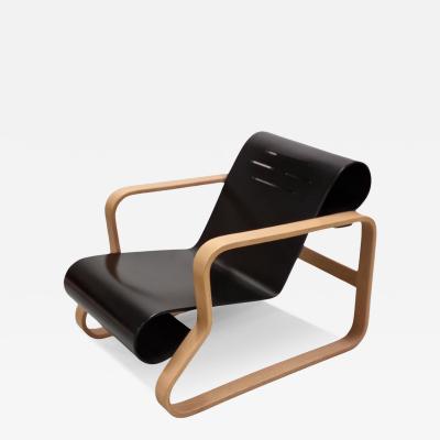 Alvar Aalto Alvar Aalto Paimio 41 Lounge Chair in Black and Birch Artek 1960s