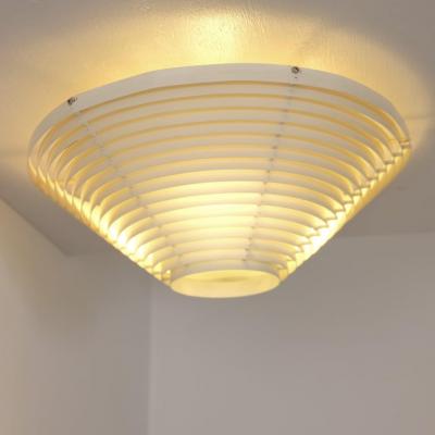 Alvar Aalto Alvar Aalto Slatted White Flush Mount Model A 622 B Valaisinpaja Artek 1980s