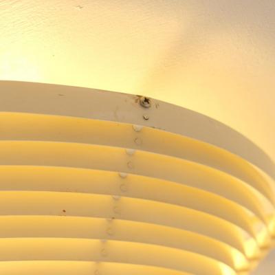 Alvar Aalto Alvar Aalto Slatted White Flush Mount Model A 622 B Valaisinpaja Artek 1980s