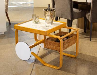 Alvar Aalto Alvar Aalto Tea Trolley 900 Modern Bar Cart