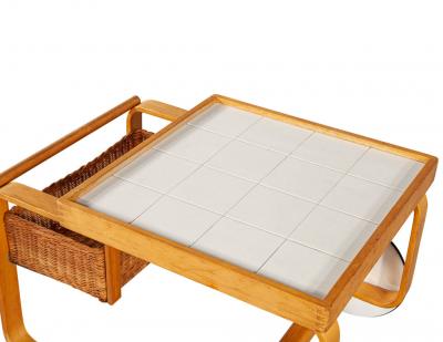 Alvar Aalto Alvar Aalto Tea Trolley 900 Modern Bar Cart