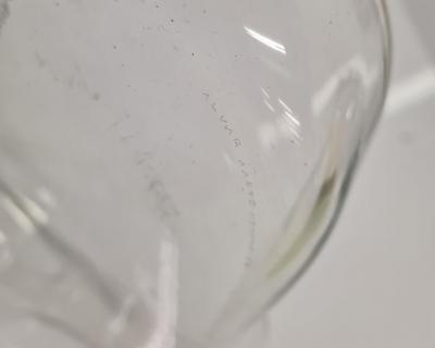 Alvar Aalto Alvar Aalto Vase Model 9748 Iittala 1956 Clear Glass Blown into Wooden Mold