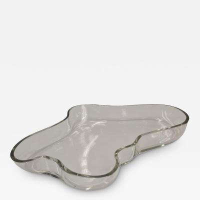 Alvar Aalto Alvar Aalto Vase Model 9748 Iittala 1956 Clear Glass Blown into Wooden Mold