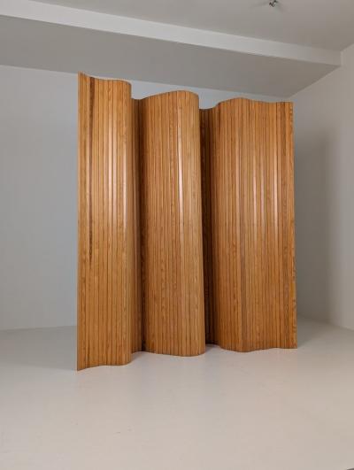 Alvar Aalto Alvar Aalto Wooden Room Divider Screen 100 in Pine Artek 1960s