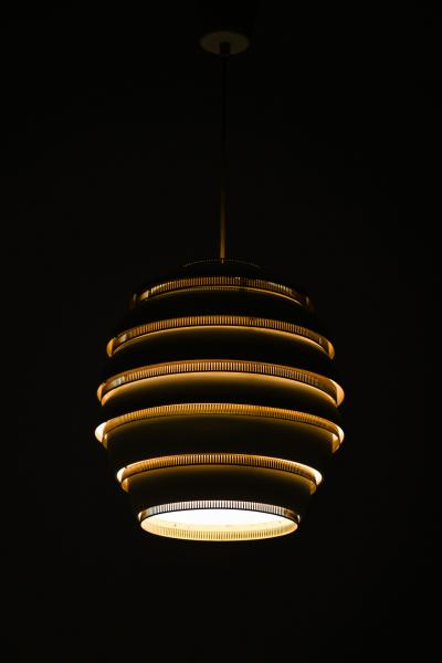 Alvar Aalto Ceiling Lamp Model No A332 Produced by Valaistusty 