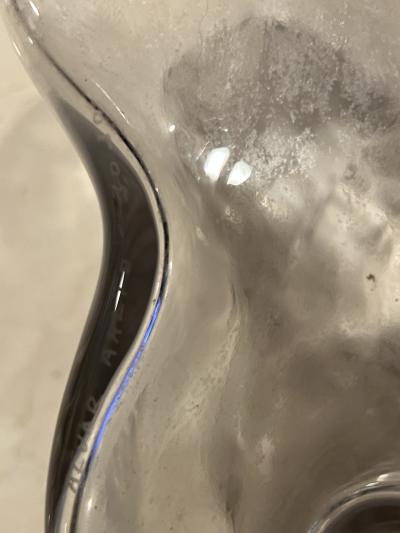 Alvar Aalto ICONIC EARLY CLEAR GLASS ALVAR AALTO MODERNIST VASE