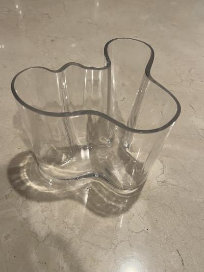 Alvar Aalto ICONIC EARLY CLEAR GLASS ALVAR AALTO MODERNIST VASE