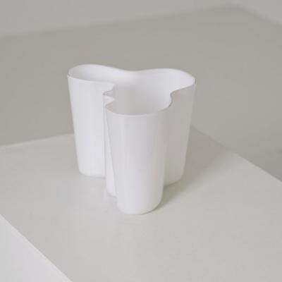 Alvar Aalto Iconic Alvar Aalto Savoy Vase Model 3030 in Opaline White Iittala 1960s