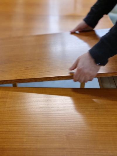 Alvar Aalto Large Expandable Alvar Aalto Wooden Dining Table Model 92 1940s Artek