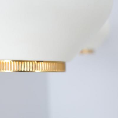 Alvar Aalto Pair of Alvar Aalto Commissioned Scones in White Brass Valaistusty 1950s