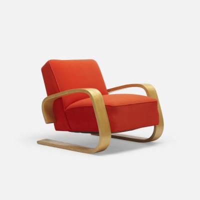 Alvar Aalto Pair of Tank Lounge Chair by Alvar Aalto