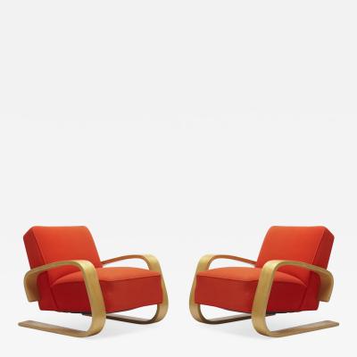 Alvar Aalto Pair of Tank Lounge Chair by Alvar Aalto