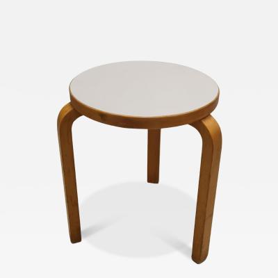 Alvar Aalto Rare Alvar Aalto 3 Legged Stool Model 60 in Original Formica Artek 1950s