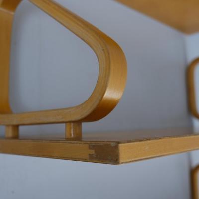 Alvar Aalto Rare Set of 4 Alvar Aalto Peg Wall Shelves Model 112 Artek 1930s 40s 