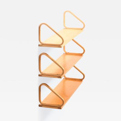 Alvar Aalto Rare Wall Shelves in Birch by by Alvar Aalto 1940s