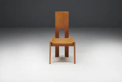 Alvar Aalto Scandinavian Modern Plywood Dining Chairs 1970s