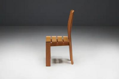 Alvar Aalto Scandinavian Modern Plywood Dining Chairs 1970s