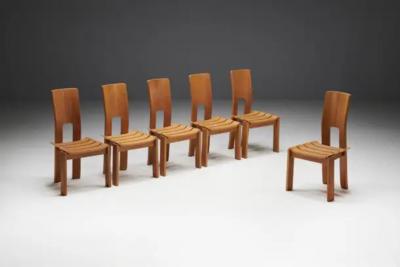Alvar Aalto Scandinavian Modern Plywood Dining Chairs 1970s