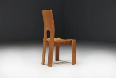 Alvar Aalto Scandinavian Modern Plywood Dining Chairs 1970s