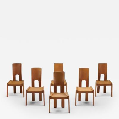 Alvar Aalto Scandinavian Modern Plywood Dining Chairs 1970s