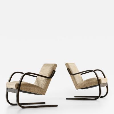 Alvar Aalto Set of 2 Mid Century Easy Chairs by Alvar Aalto 1933