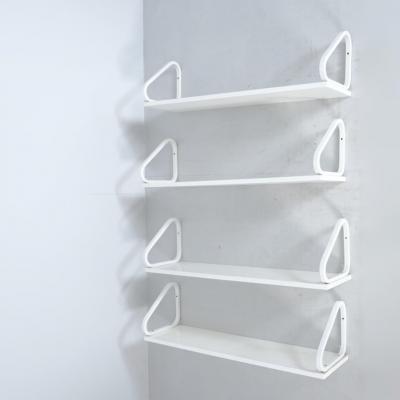 Alvar Aalto Set of Four White Alvar Aalto Minimalistic Shelves 112B in Birch Artek 1960s