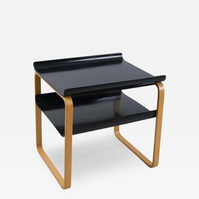 Alvar Aalto Sleek Alvar Aalto Side Magazine Table model 75 Black Birch Artek 1960s