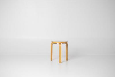 Alvar Aalto Stool 60 by Aino Alvar Aalto for Artek Finland pair avalible 