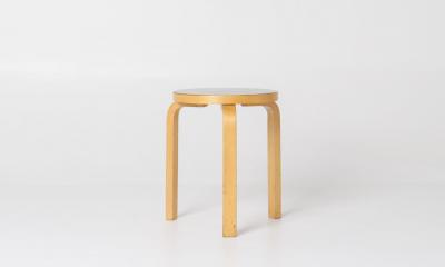 Alvar Aalto Stool 60 by Aino Alvar Aalto for Artek Finland pair avalible 