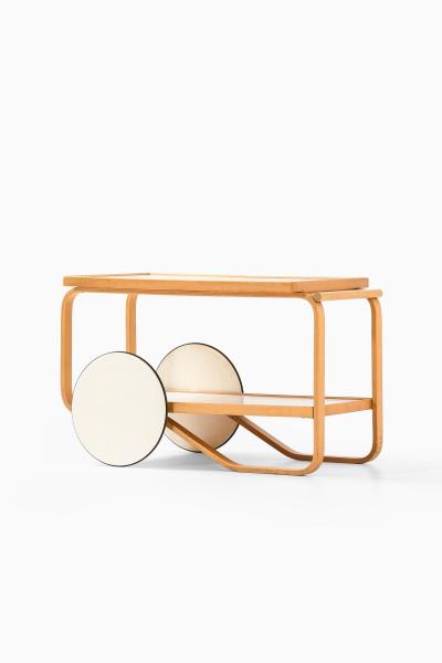 Alvar Aalto Trolley in Birch and Lacquer by Alvar Aalto 1936