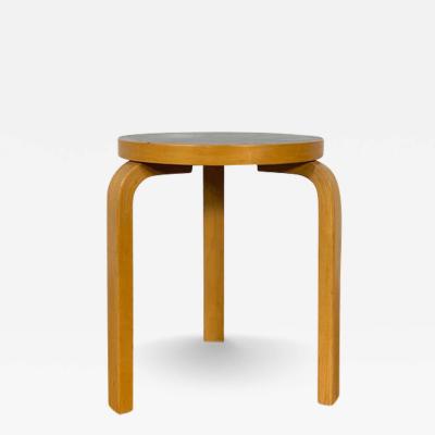 Alvar Aalto Vintage Alvar Aalto Stool Model 60 In Blue Laminate for Artek