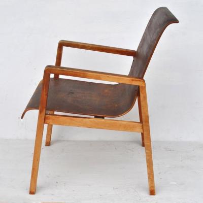 Alvar Aalto Vintage Pair Hallway 403 Chairs by Alvar Aalto