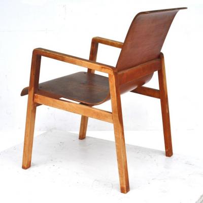 Alvar Aalto Vintage Pair Hallway 403 Chairs by Alvar Aalto