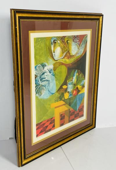 Alvar Su ol lvar Su ol Le Miracle Quotidien Suite Color Lithograph Int rieur R ve