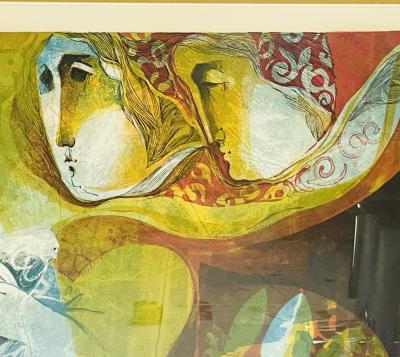 Alvar Su ol lvar Su ol Le Miracle Quotidien Suite Color Lithograph Int rieur R ve