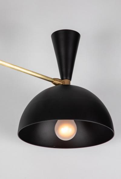 Alvaro Benitez Large Three Cone Lola II Chandelier in Black