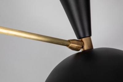 Alvaro Benitez Large Three Cone Lola II Chandelier in Black