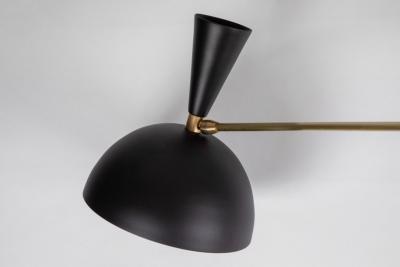 Alvaro Benitez Large Three Cone Lola II Chandelier in Black