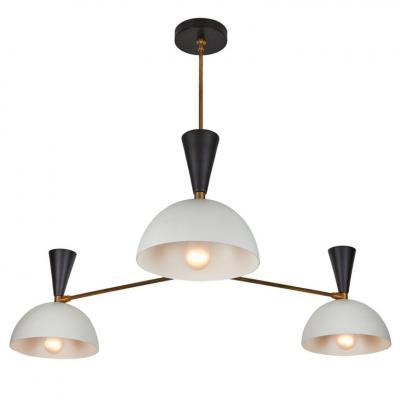 Alvaro Benitez Large Three Cone Lola II Chandelier in Black