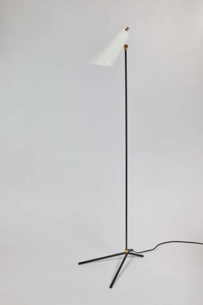 Alvaro Benitez Lucy Floor Lamp in Brass and Metal by Alvaro Benitez